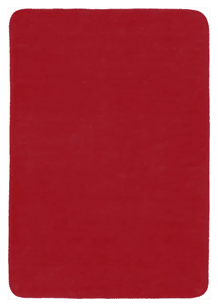 Bio Baumwoll Kuscheldecke, mohn- rot